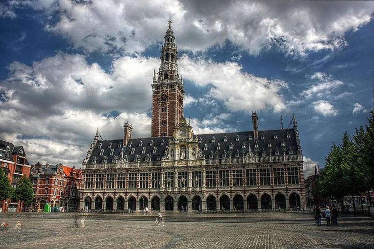 a large building with a clock tower on top of it