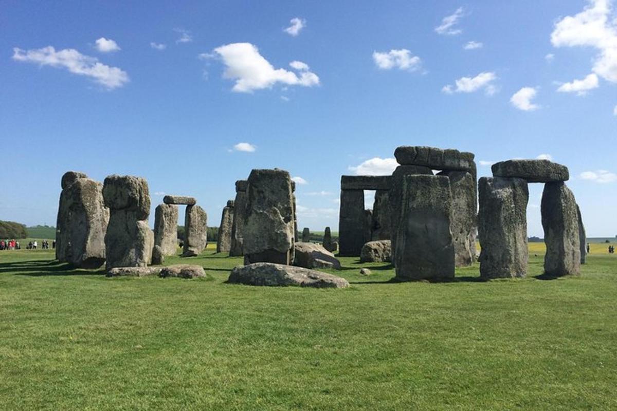 pole s kameny Stonehenge v poli