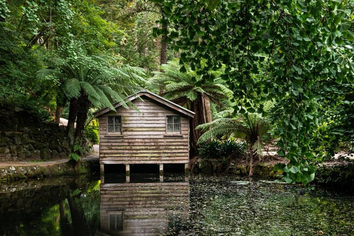 una piccola casa in mezzo a un fiume