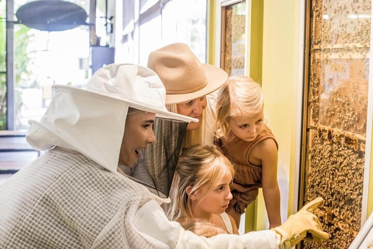 a group of people wearing hats and a little girl