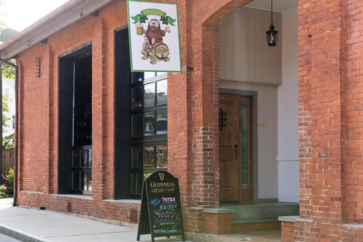 a building with a sign in front of it