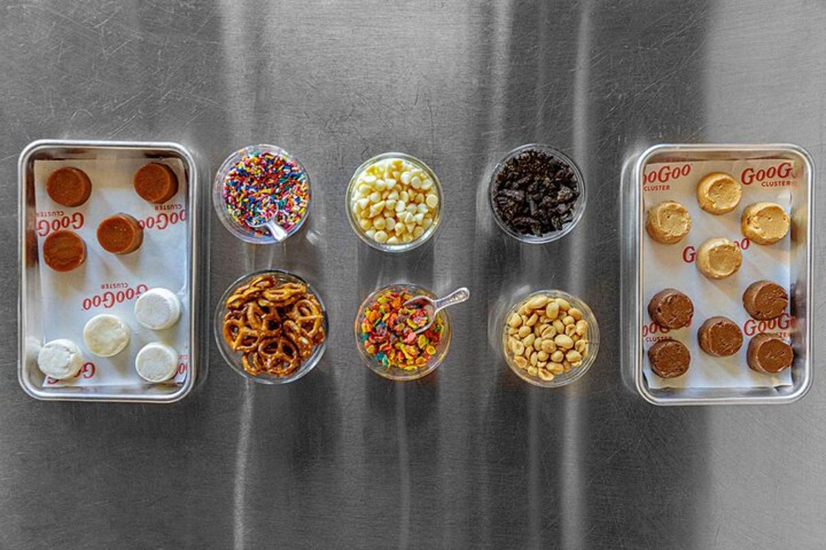 a table with bowls of different types of food