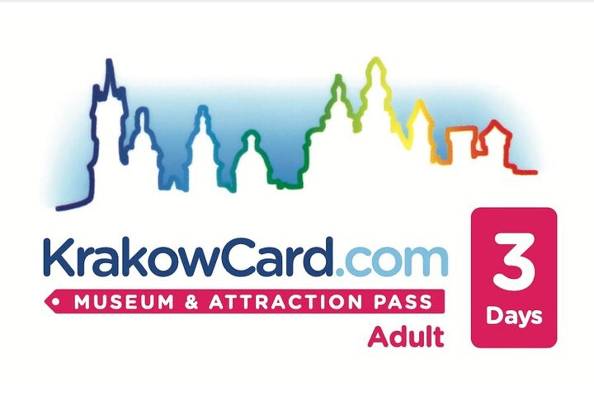 a logo for the krakow card attraction pass