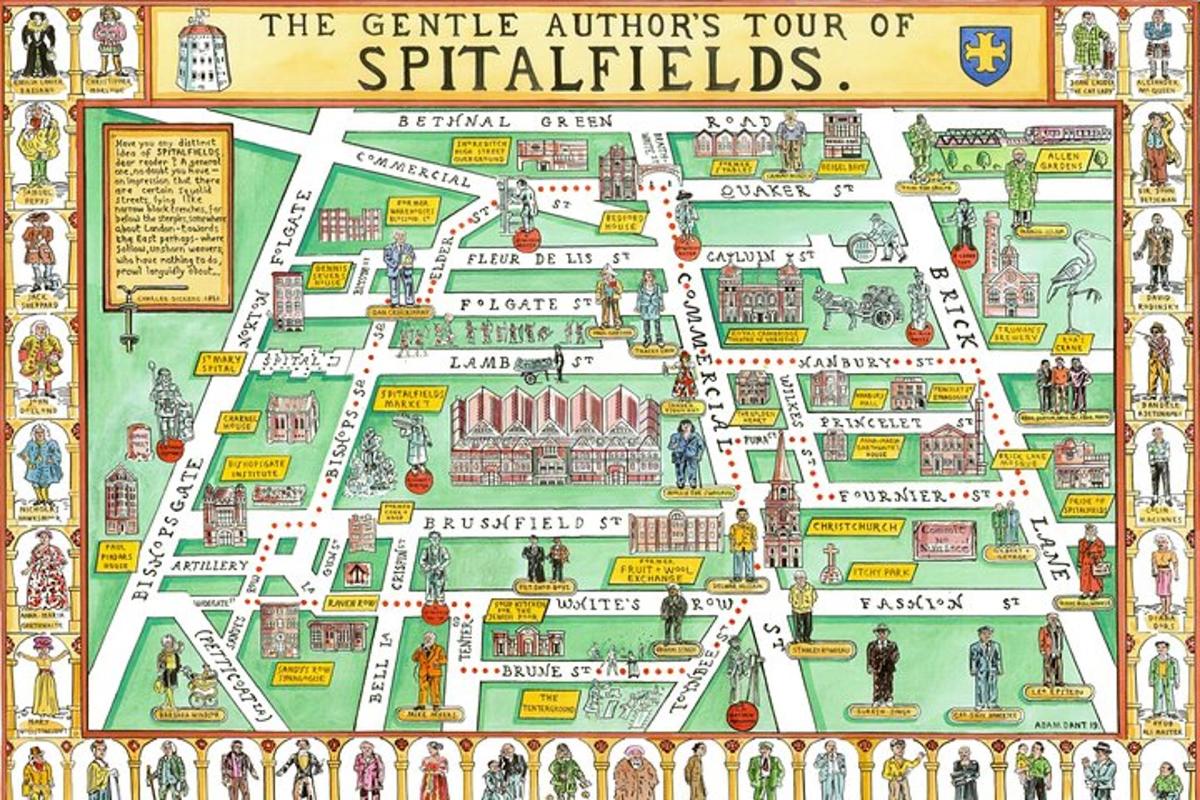 mapa miasta Spitalfields