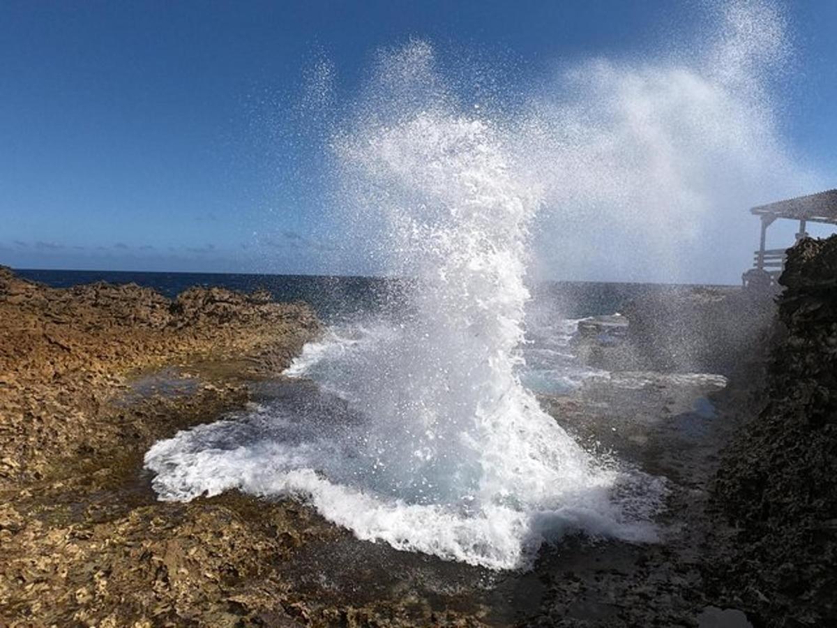 un'onda che si infrange sulla riva dell'oceano