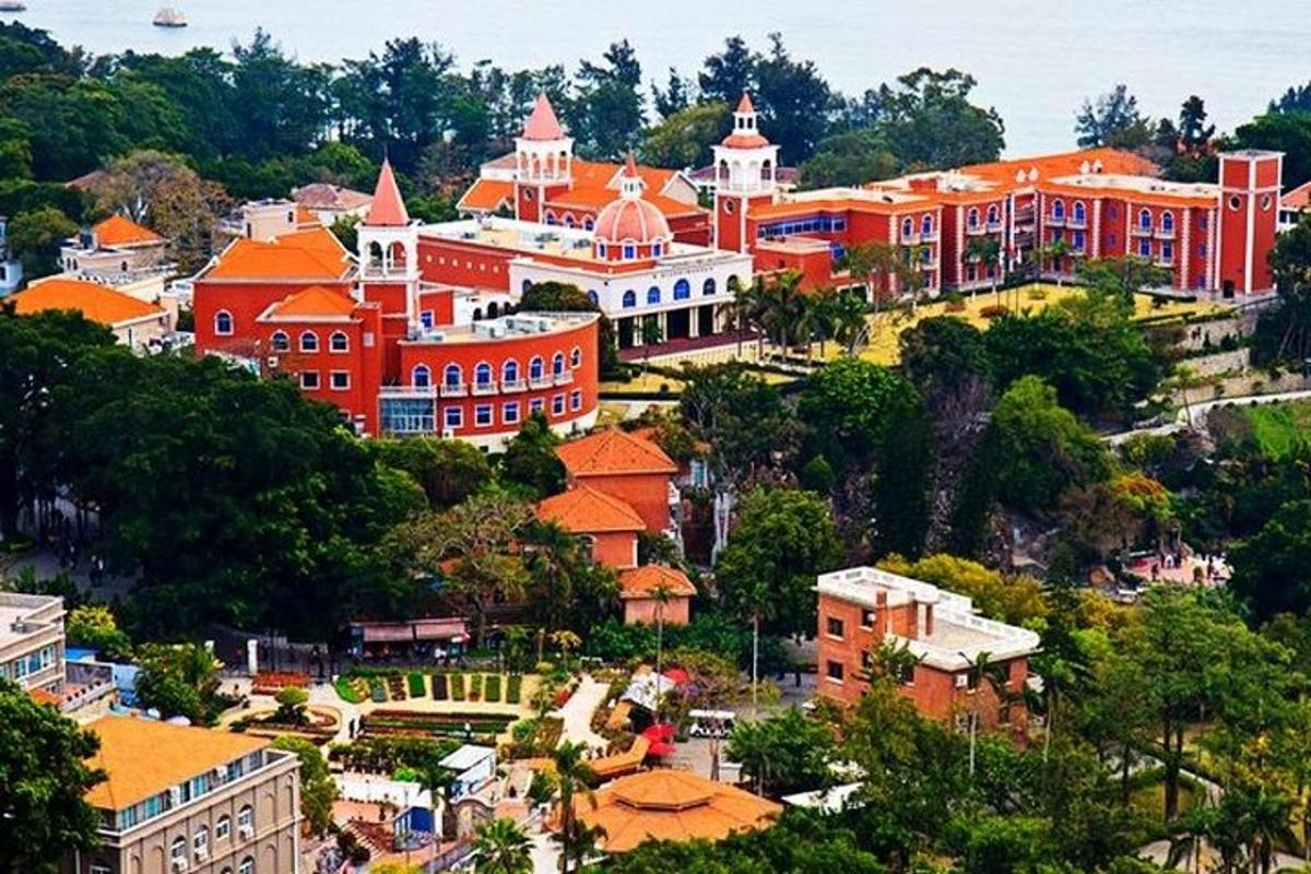 a group of buildings on top of a hill