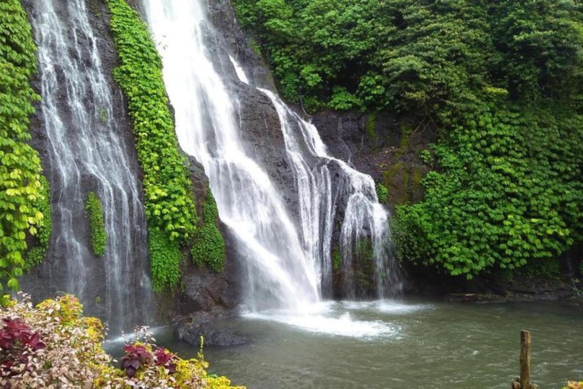 una cascata sul lato di una parete rocciosa