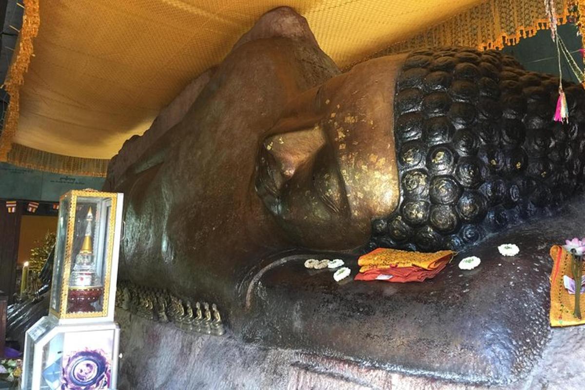 patung besar beruang di dinding