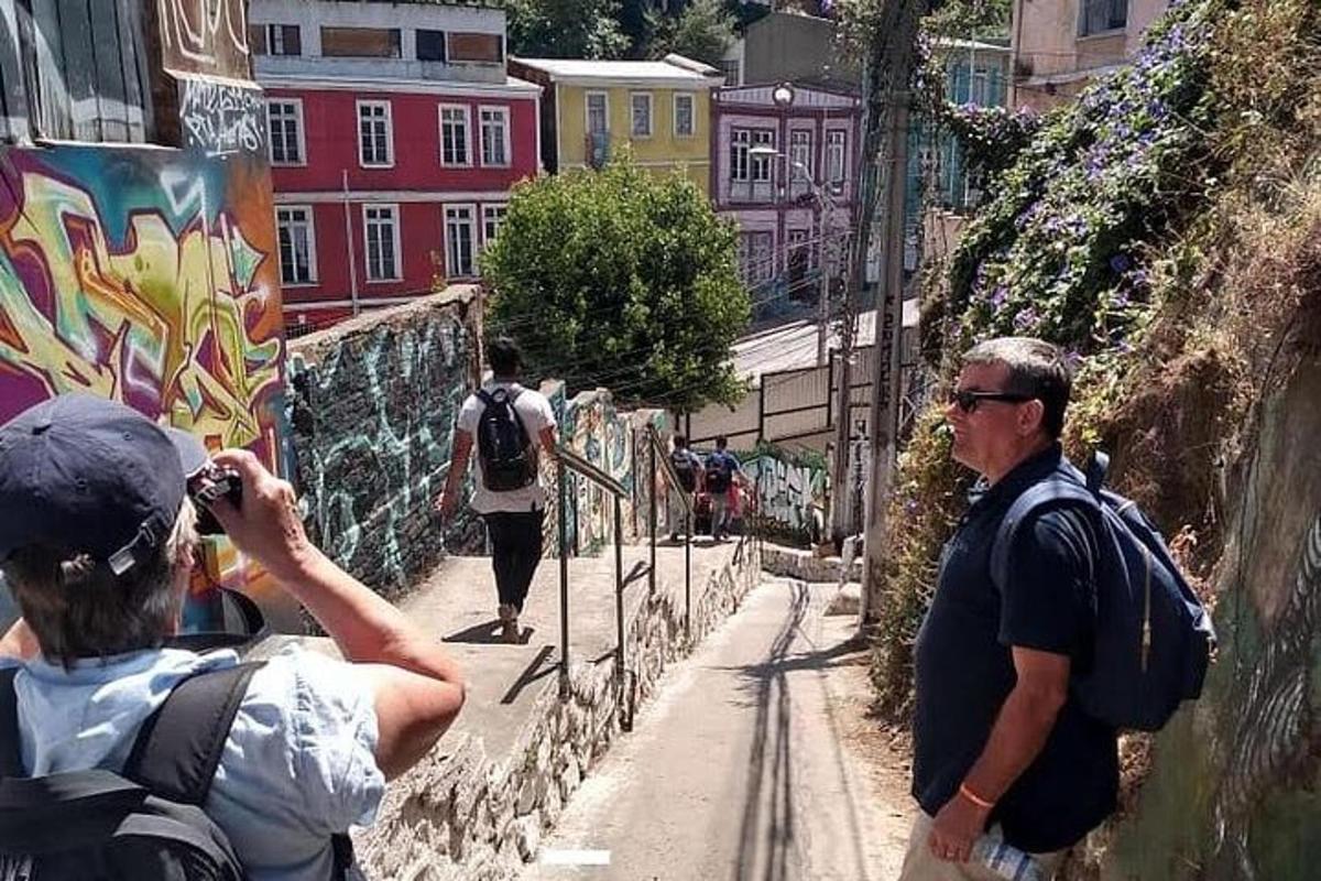 a man taking a picture of a group of people