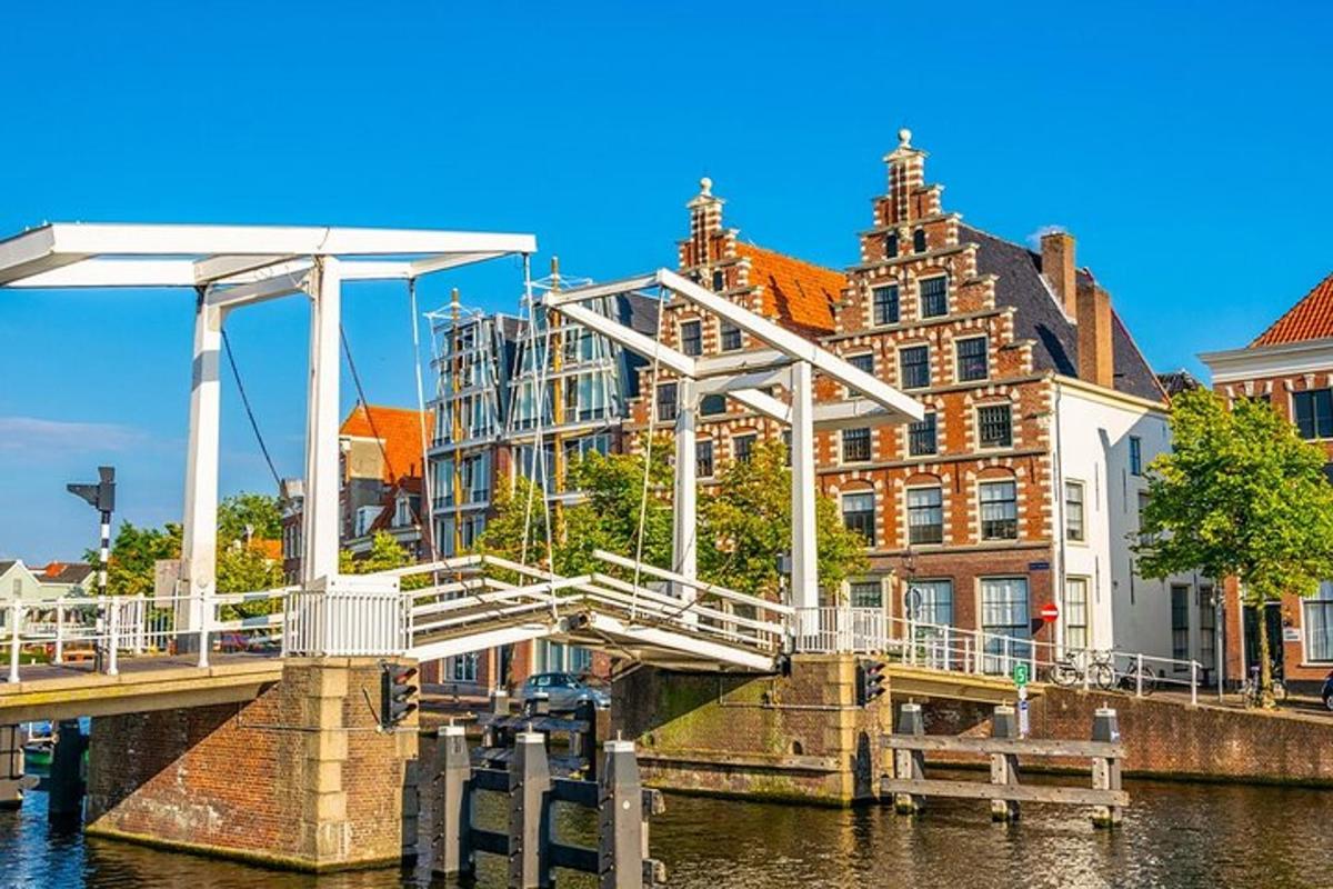 a bridge over a body of water with buildings