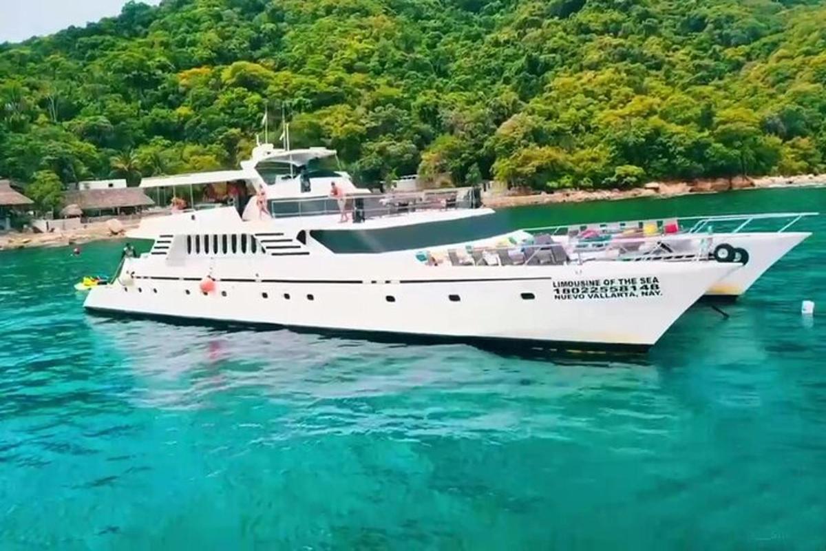 a large white boat floating in the water