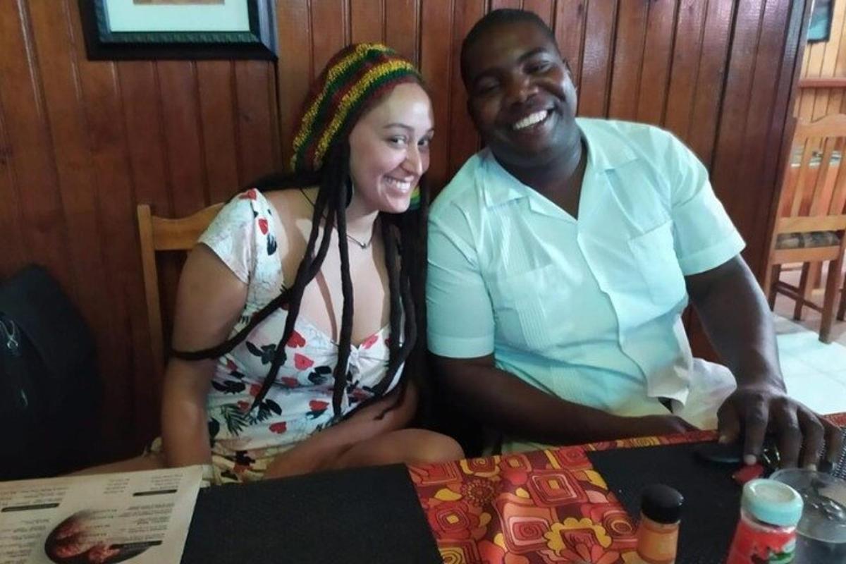 a man and a woman sitting at a table