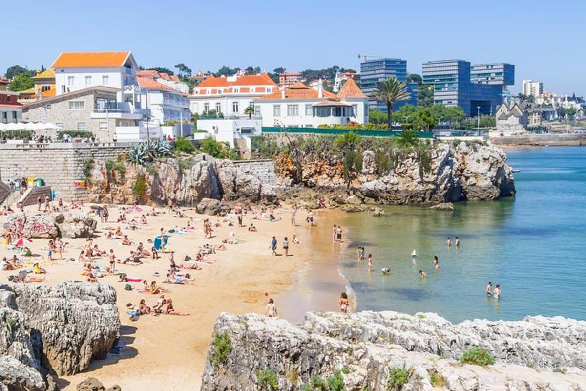 un gruppo di persone su una spiaggia in acqua