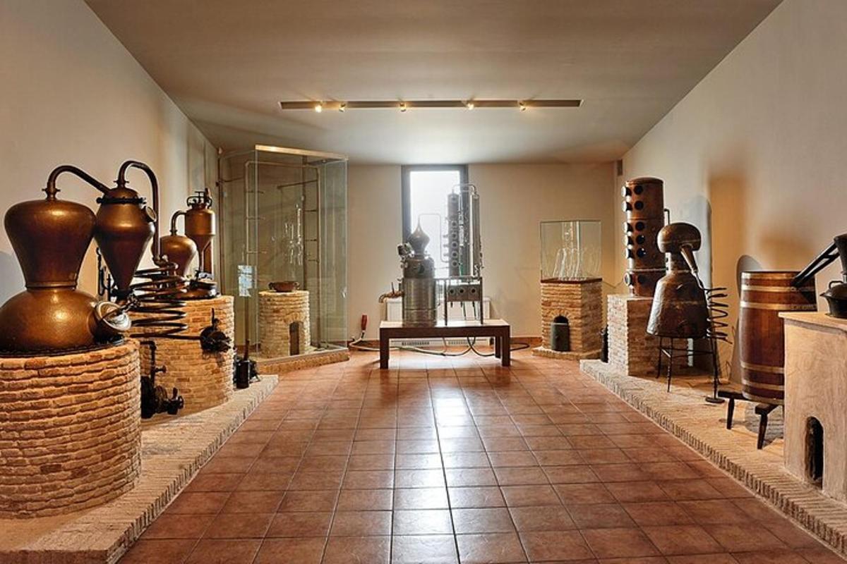 sebuah ruangan dengan artefak yang dipajang di museum
