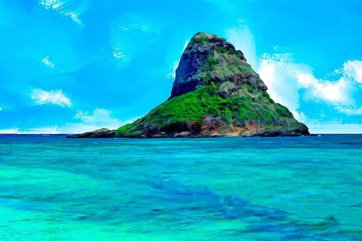 sebuah pulau kecil di tengah lautan