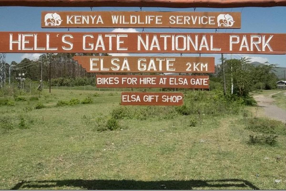 een bord voor het Hells Gate National Park