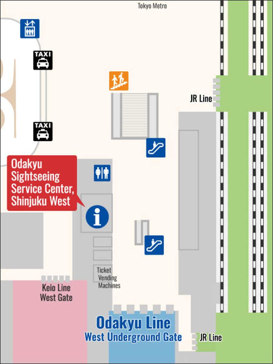 a map of the site of the odyssey line