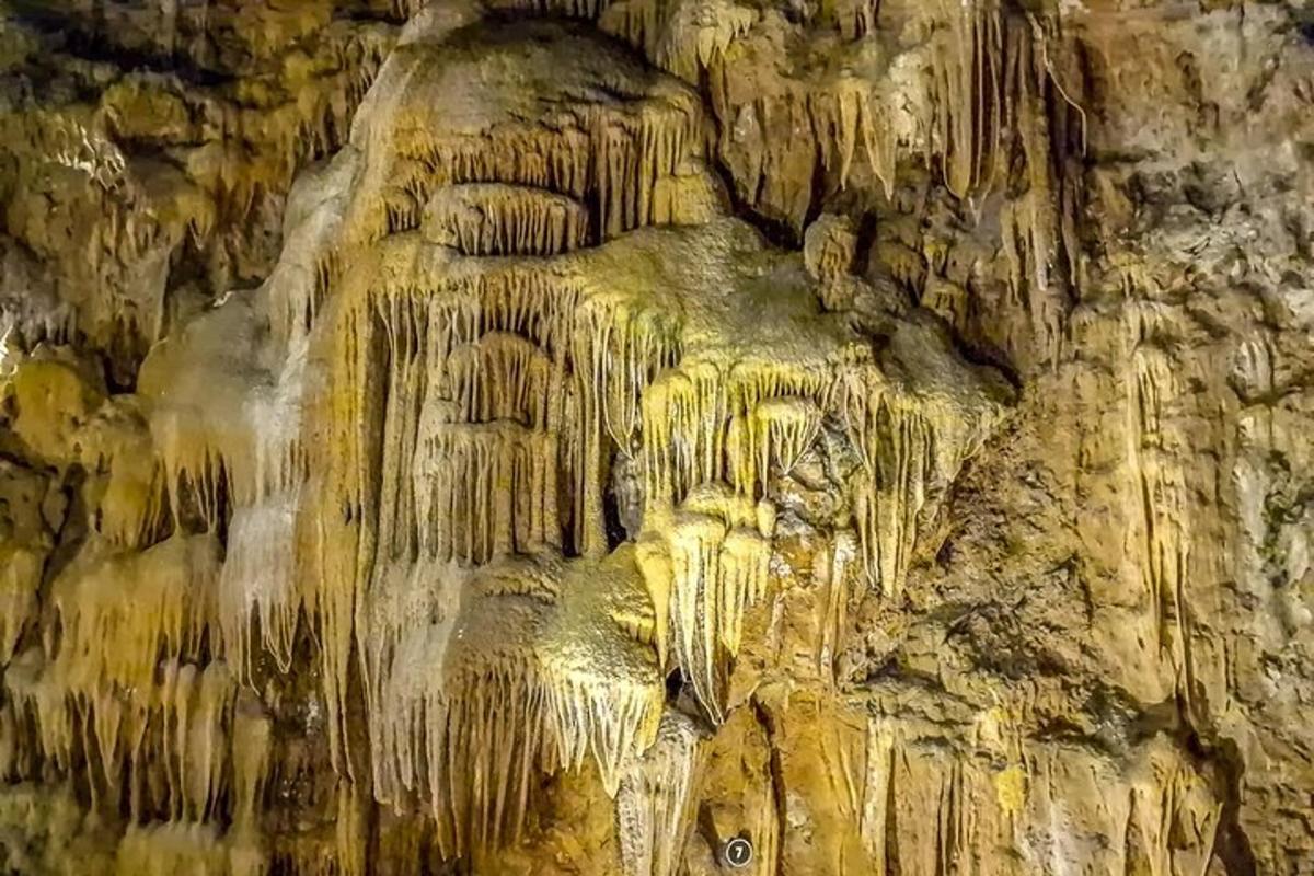 a cave filled with lots of rock formations