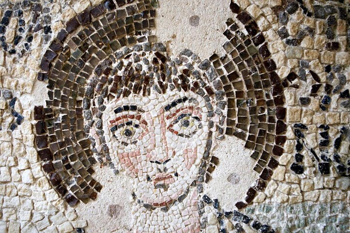 naise mosaiikportree seinal