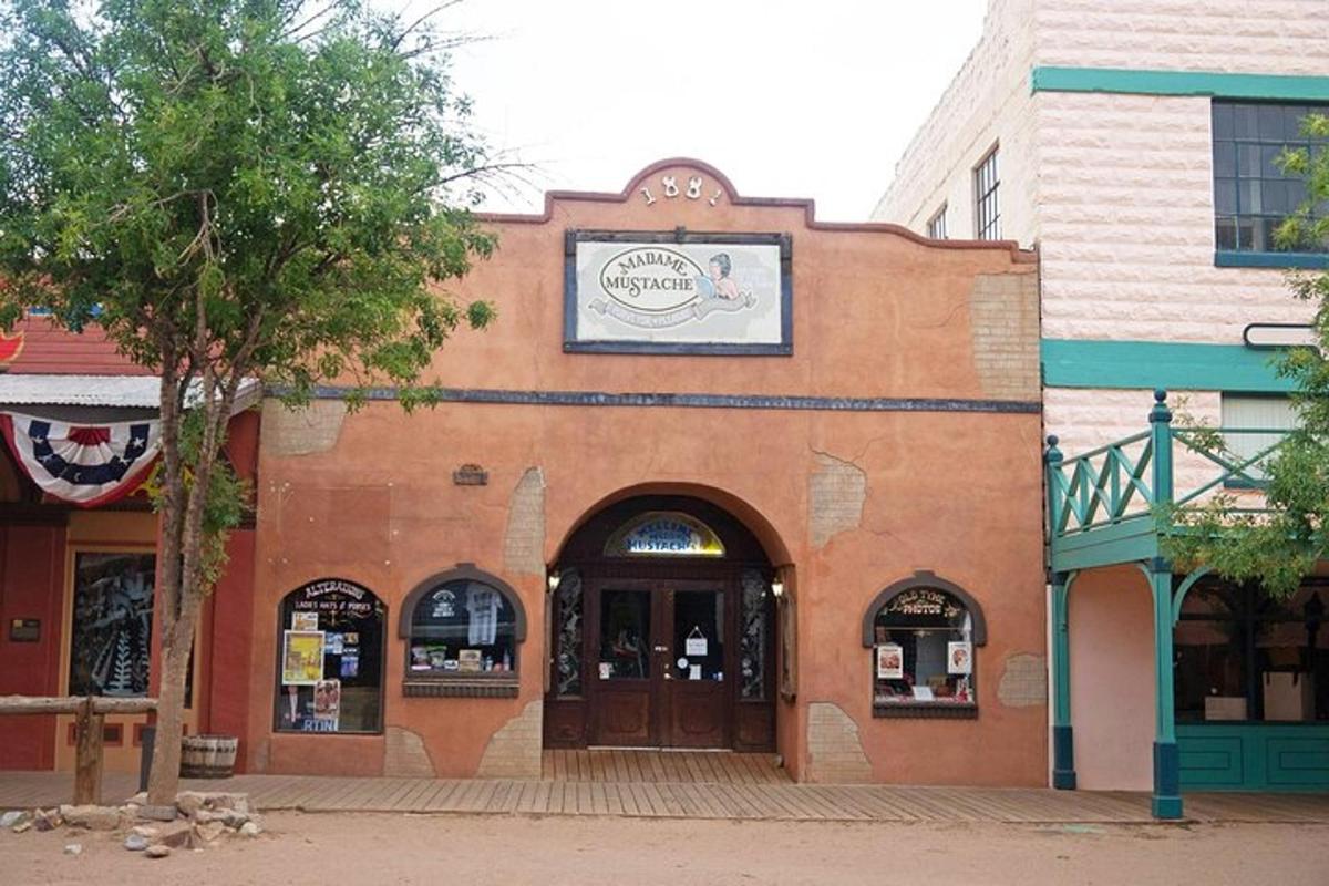 a brick building with a clock on top of it