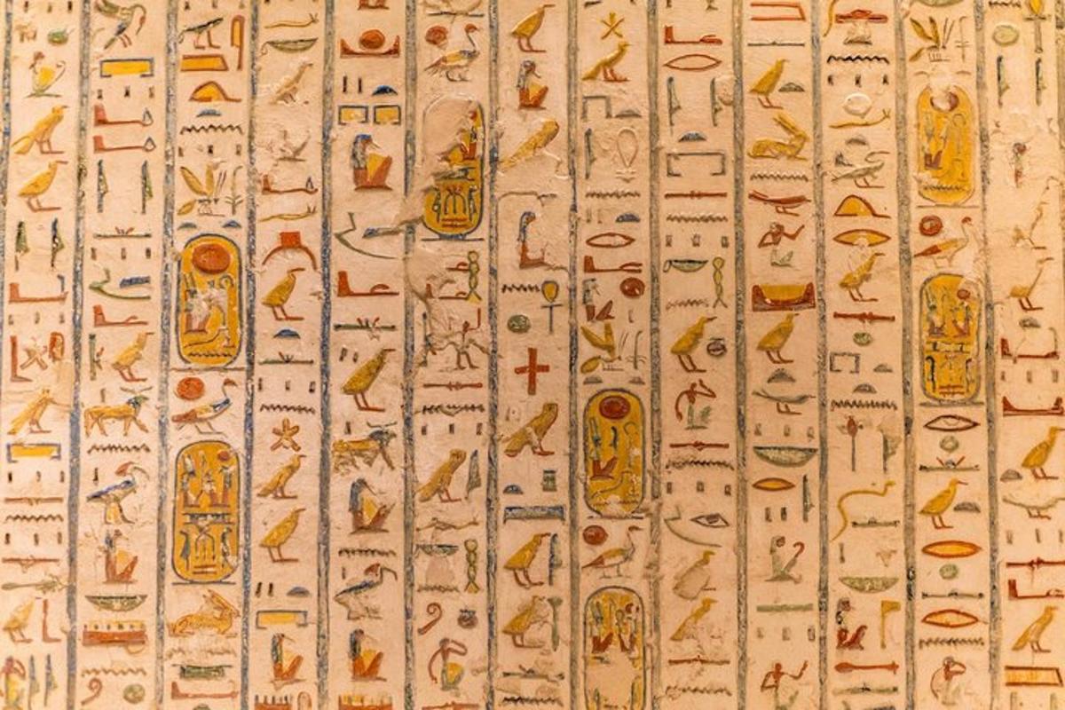 stará kniha s hieroglyfy