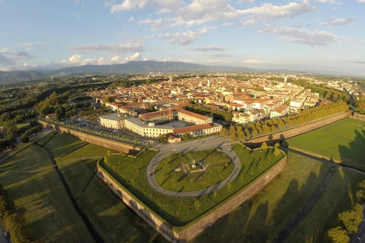 miesto su parku vaizdas iš oro