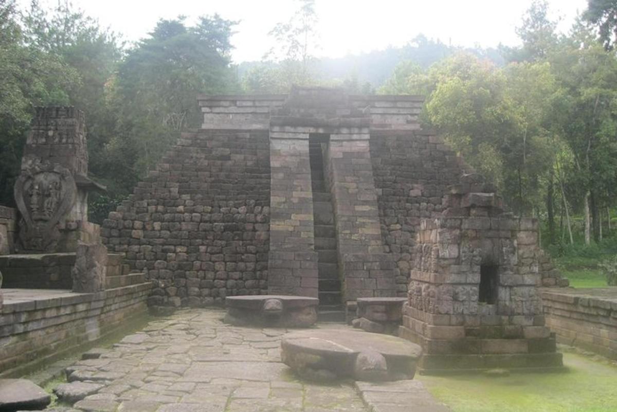 a large stone structure in a park