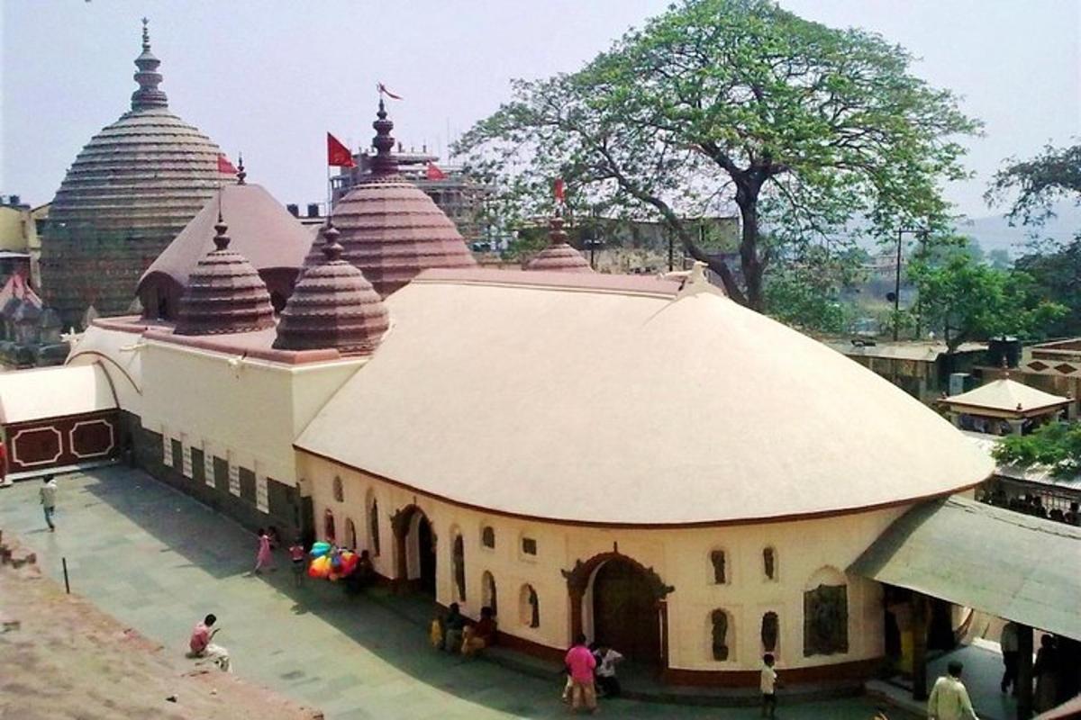 a large building with domes on top of it