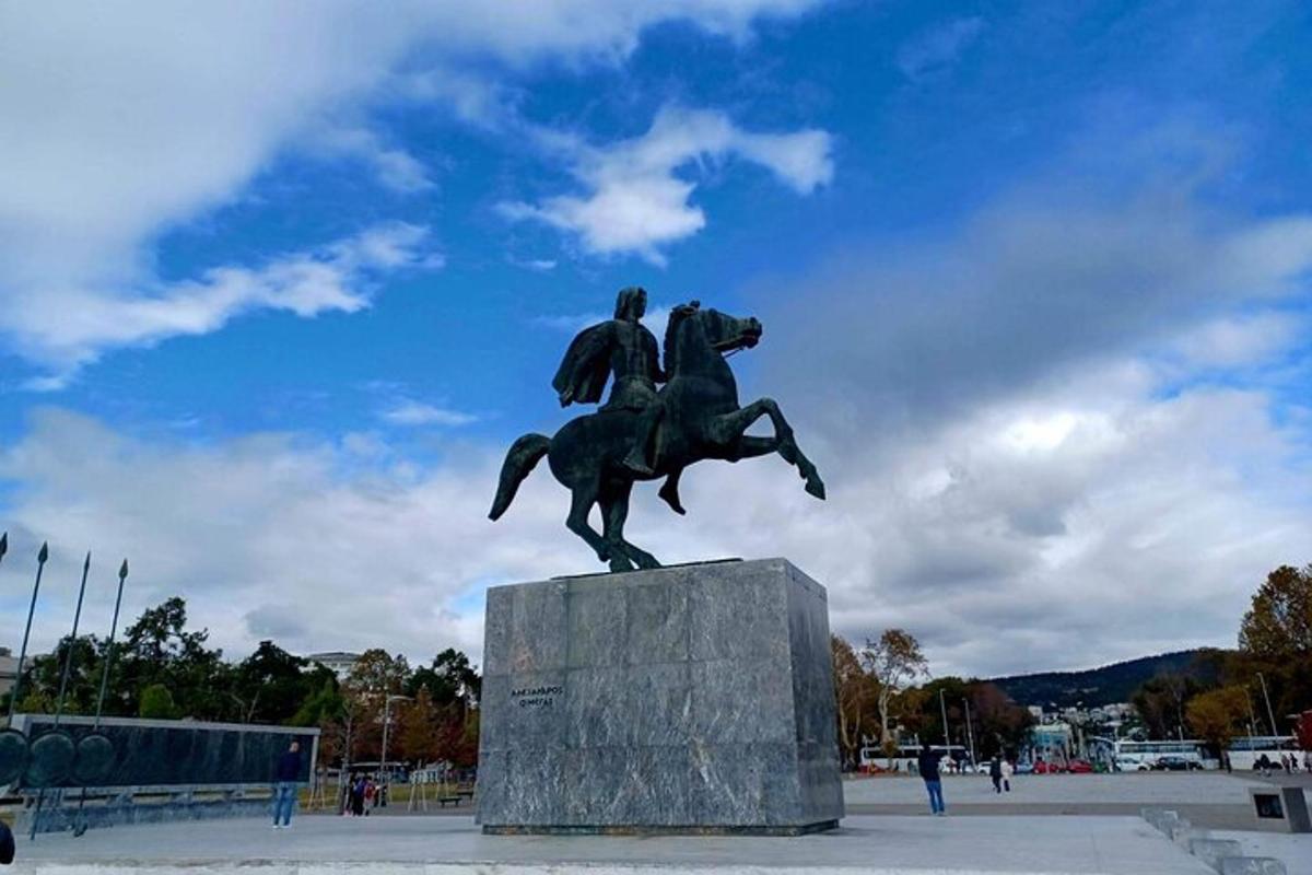 a statue of a man riding a horse