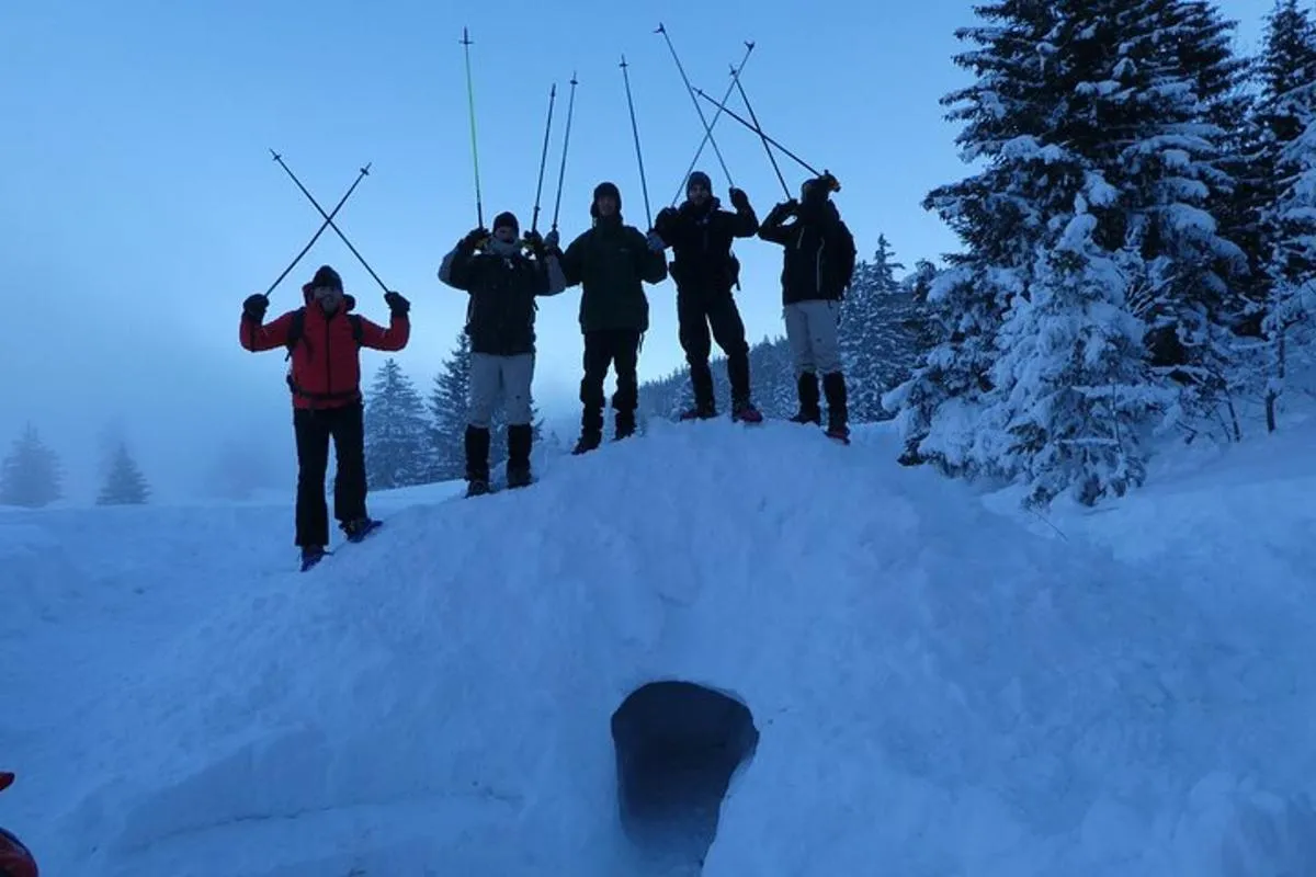 Randonnée raquettes et atelier igloo privé à Courchevel, 4 h – photo 6
