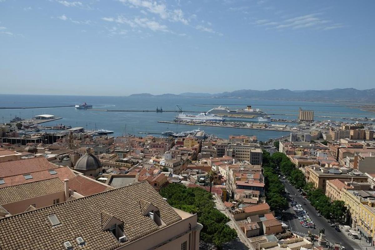 a view of a city with boats in the water