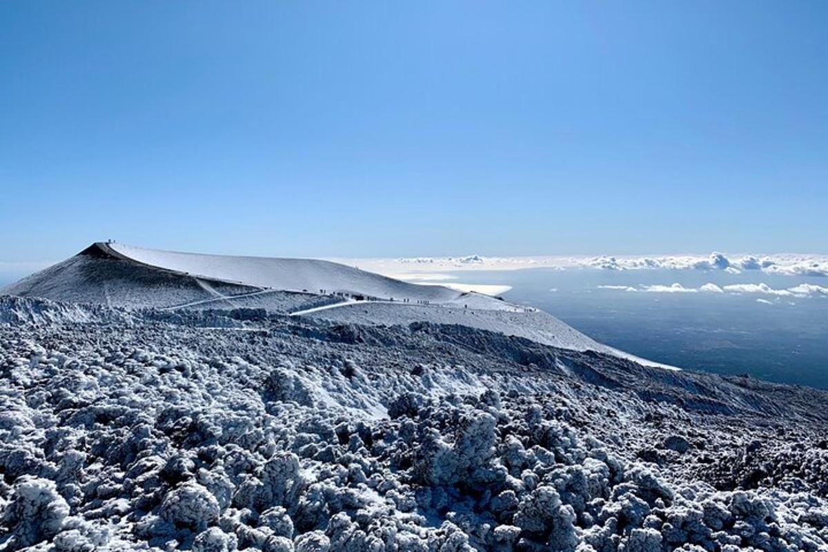 a mountain with snow on top of it