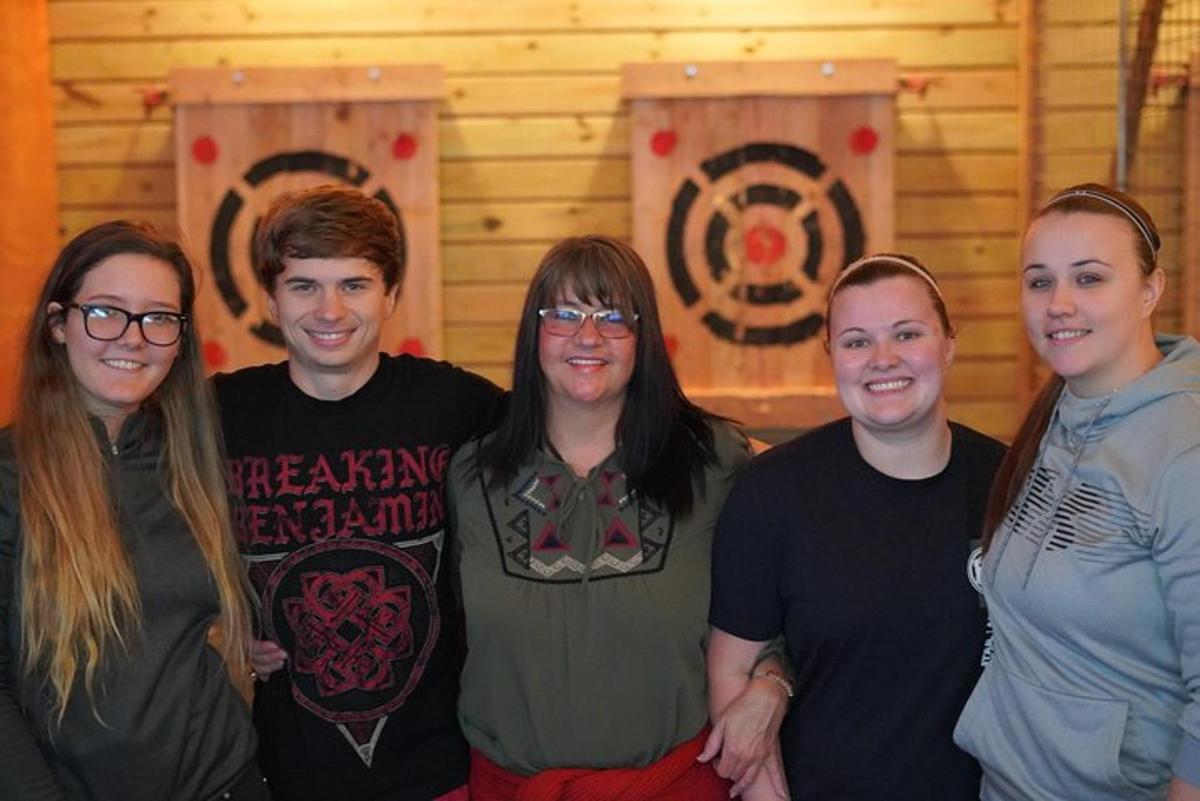 a group of people posing for a picture
