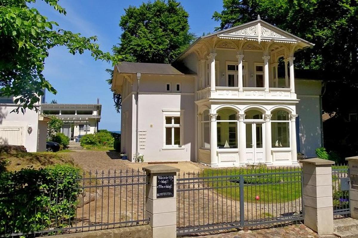 a house with a gate in front of it