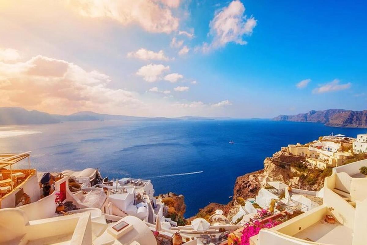 una vista de la costa amalfitana i l'oceà
