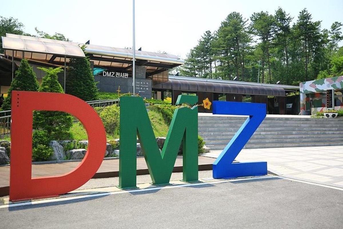 a large sign that says exit in front of a building