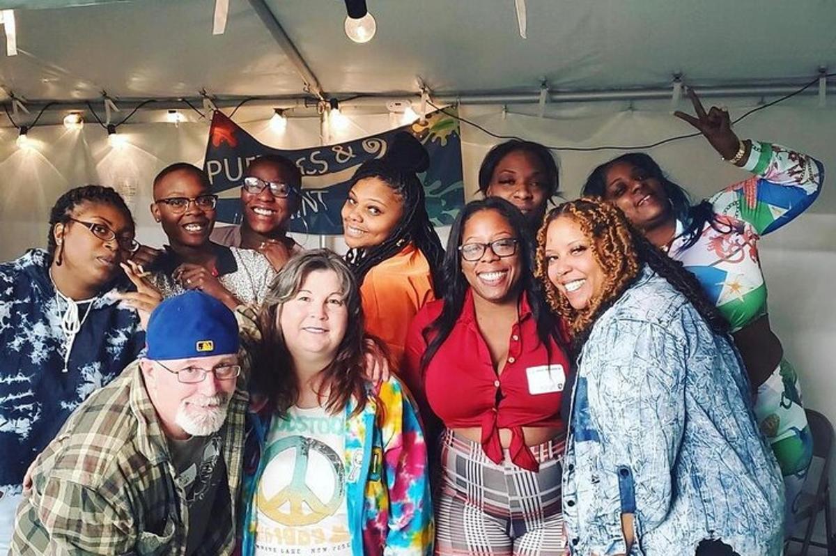 a group of people posing for a picture