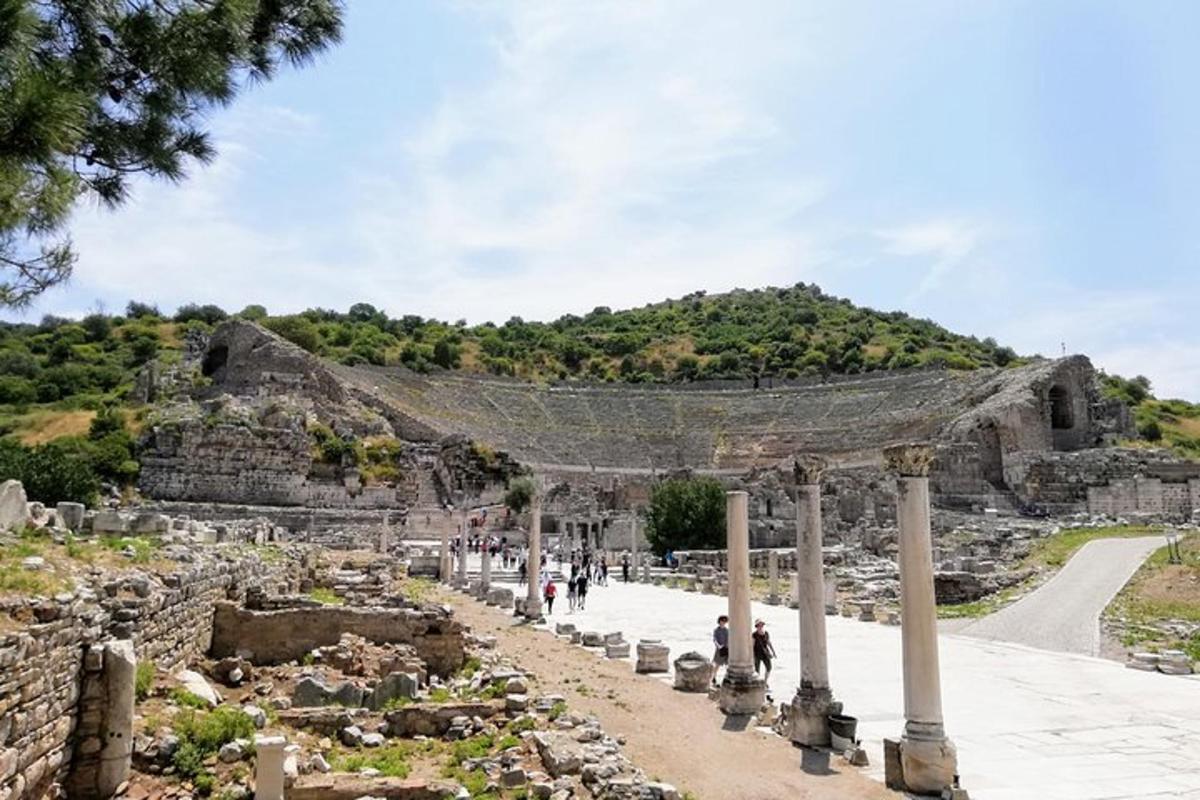 una vista delle rovine dell'antica città