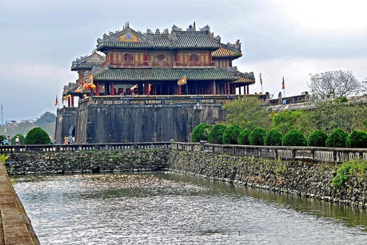 a large building next to a body of water