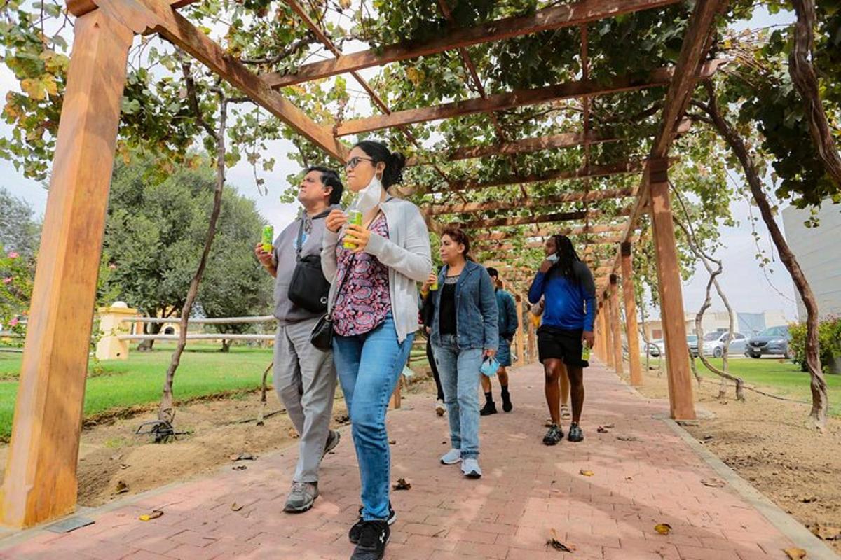 un gruppo di persone che camminano lungo un marciapiede