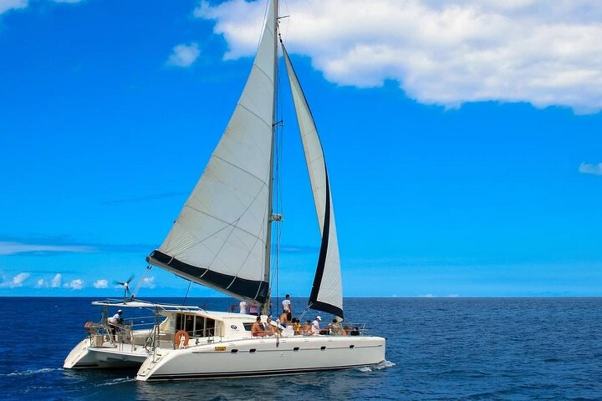 un grup de persones en un veler a l'oceà