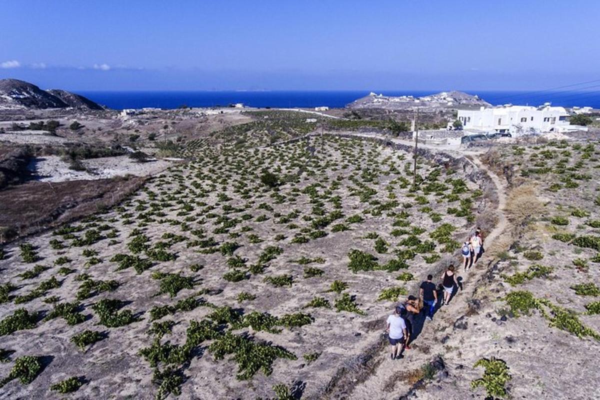 un grupo de personas caminando por una montaña rocosa