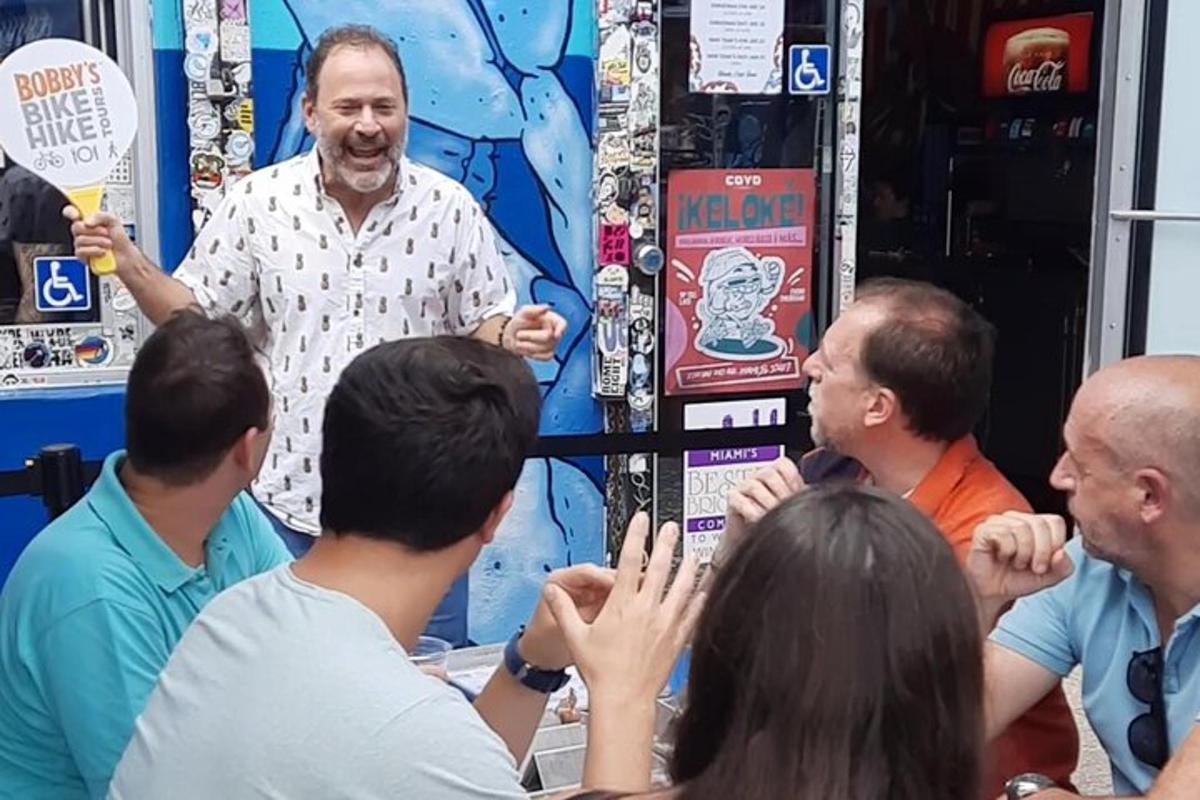 a man standing in front of a group of people