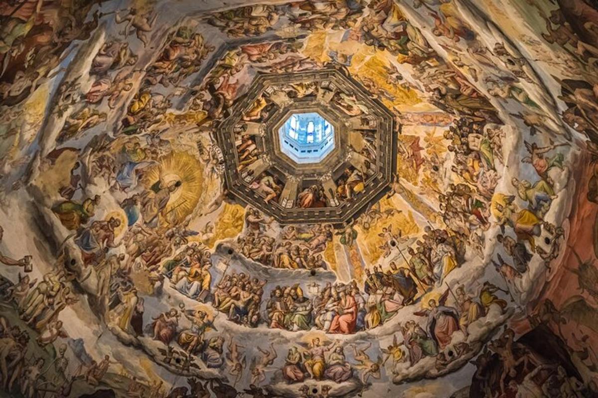 et maleri i taket i en kirke
