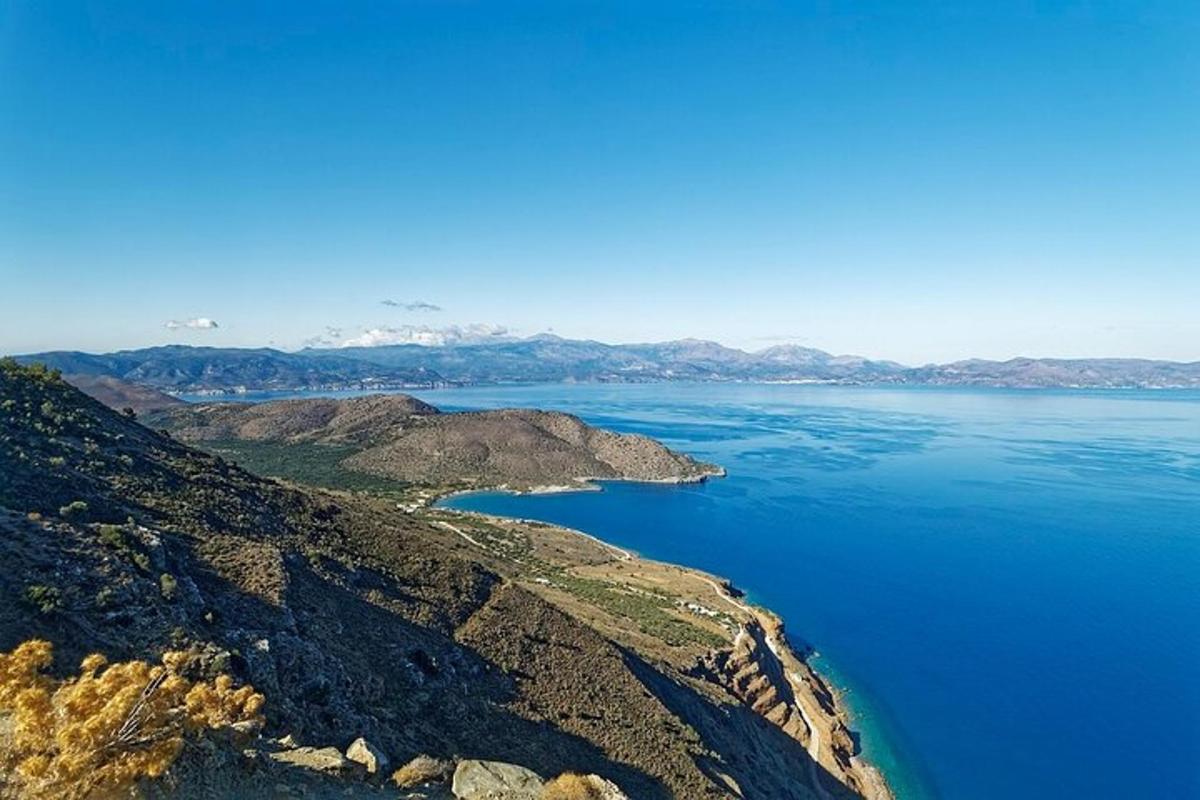 an aerial view of a large body of water