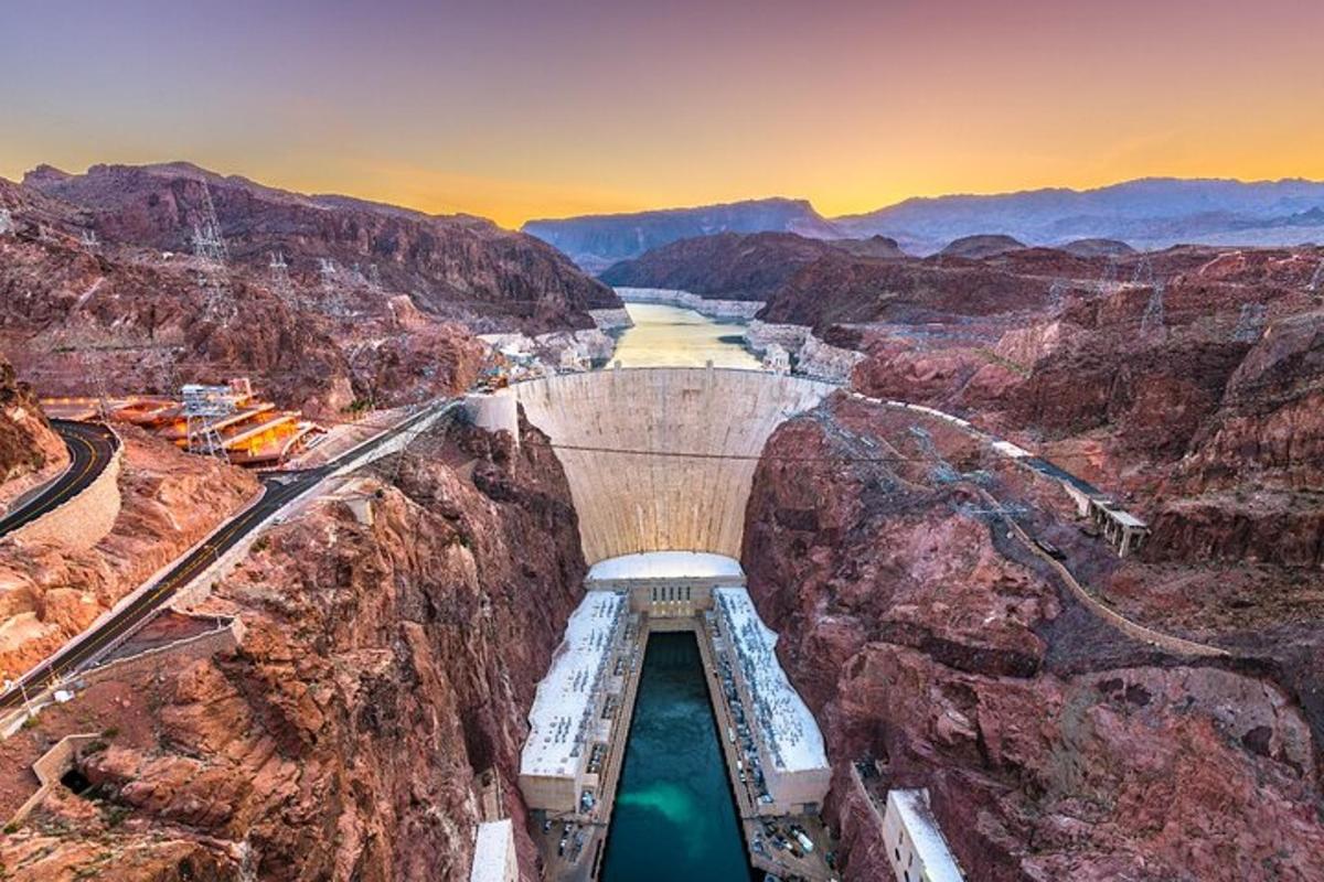 a view of the grand canyon at sunset