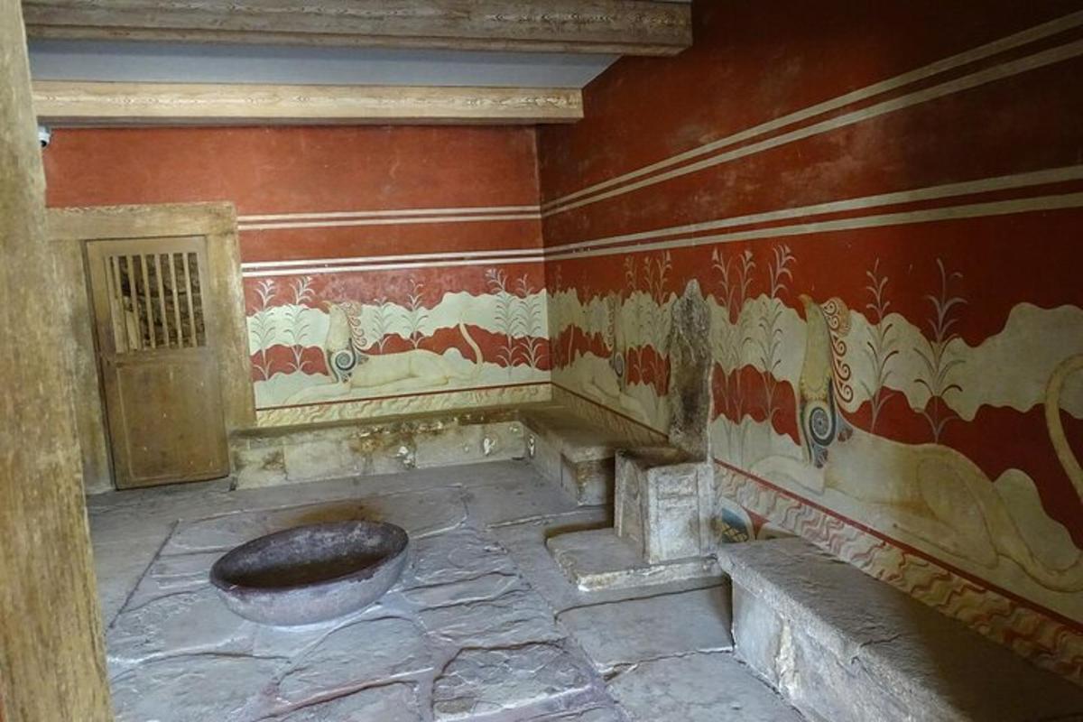 a room with a tub in the corner of a room