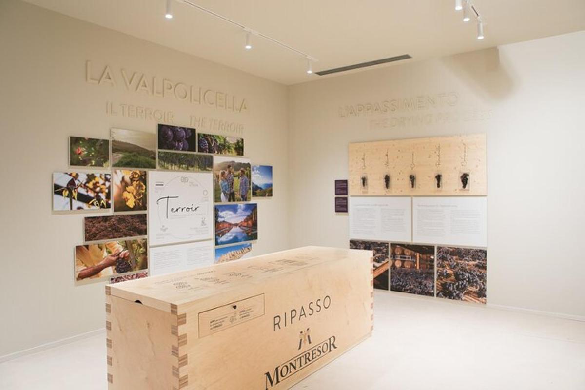 galerie s krabicí uprostřed místnosti