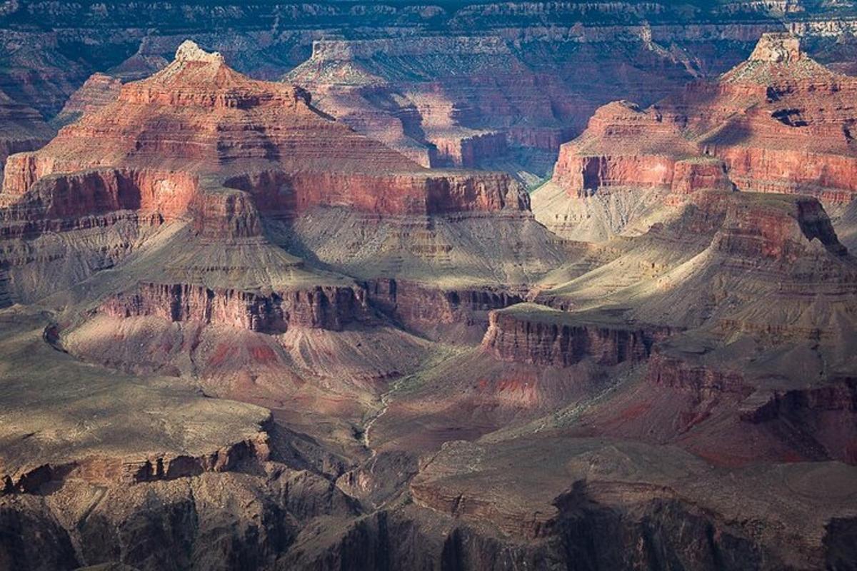 a view of the grand canyon from the sky
