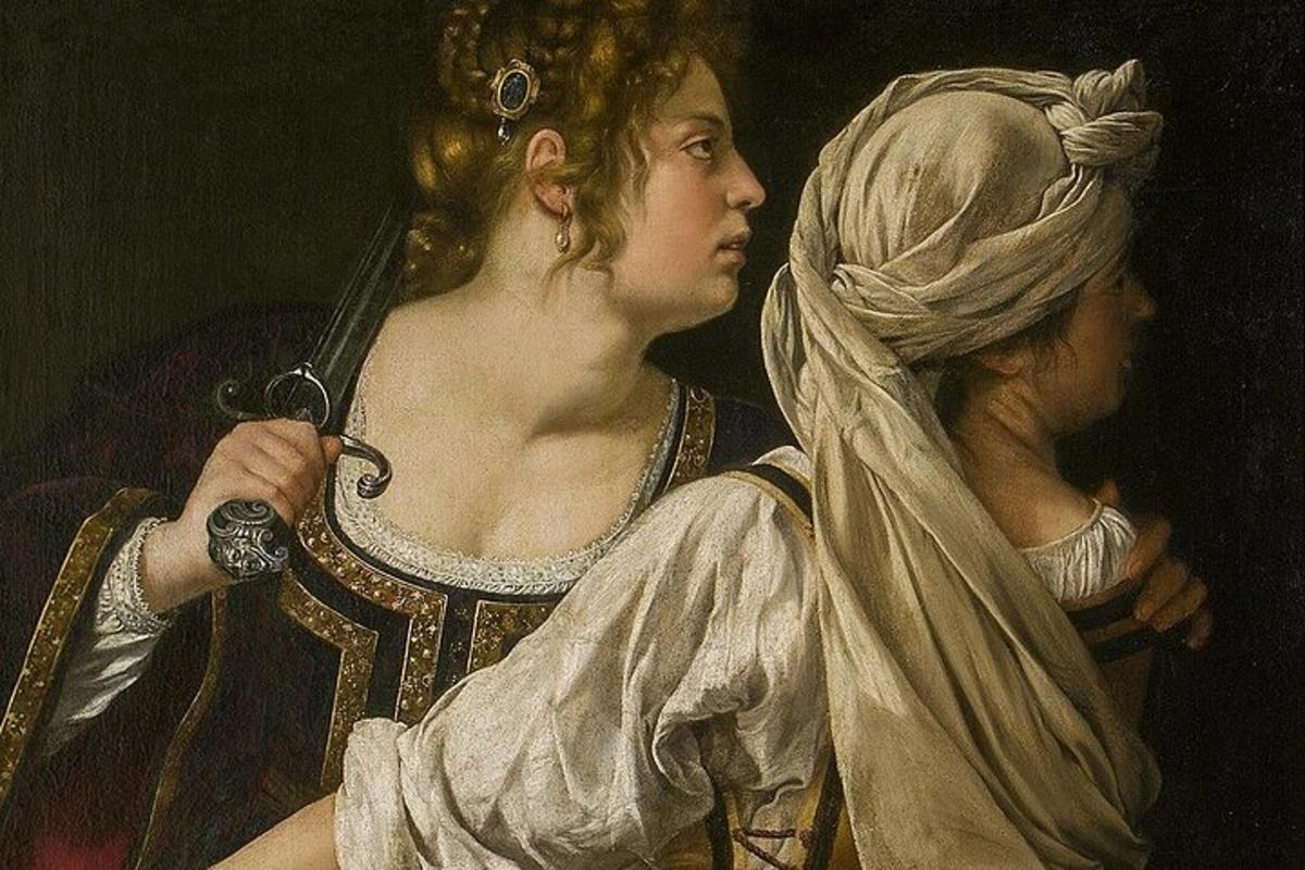 a painting of a woman in